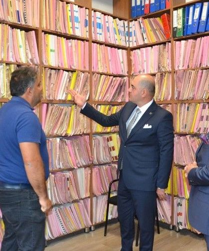 Çine Adliyesi'nde incelemelerde bulundular