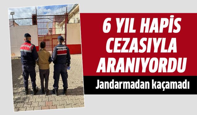 Firari şahıs jandarmadan kaçamadı!