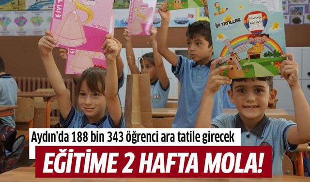 Aydın’da 188 bin 343 öğrenci ara tatile girecek