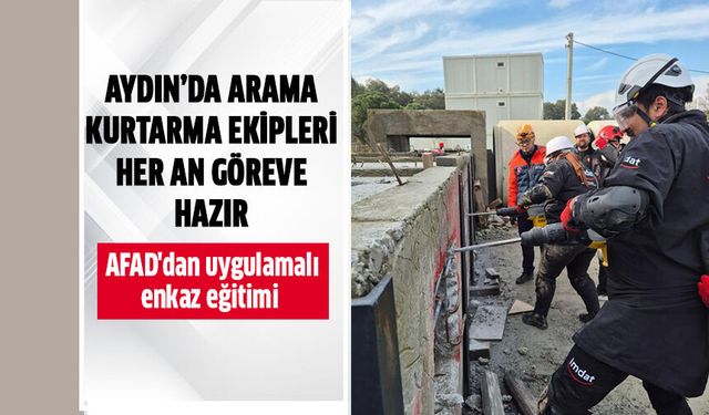 AFAD'dan uygulamalı enkaz eğitimi