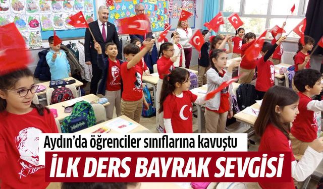 Aydın'da 188 bin öğrenci için ders zili çaldı