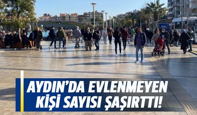 Aydın’da hiç evlenmeyen kişi sayısı şaşırttı!