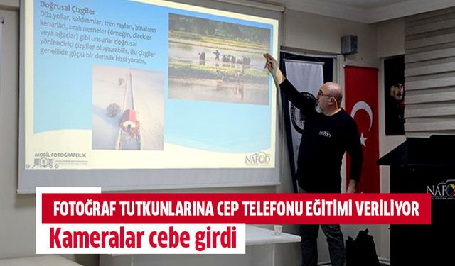 Fotoğraf tutkunlarına cep telefonu eğitimi veriliyor