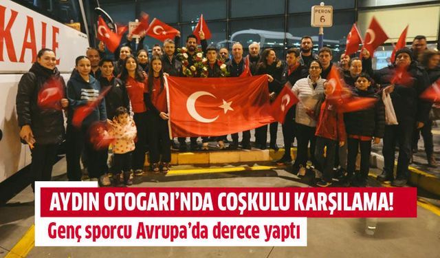 Aydınlı genç sporcı Avrupa'da derece yaptı!