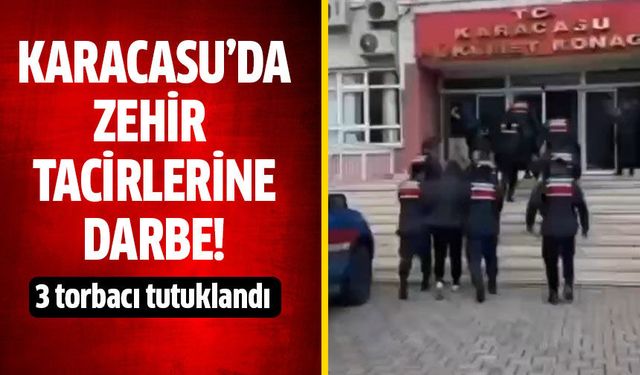 Karacasu'da 3 torbacı tutuklandı!