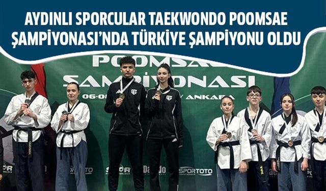 Aydınlı sporcular Türkiye şampiyonu oldu