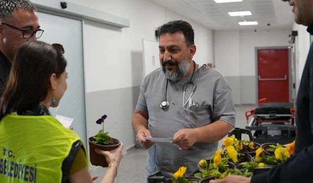 Didim Belediyesi'nden sağlık çalışanlarına anlamlı jest