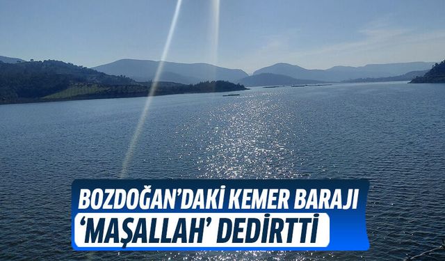 Kemer Barajı’nda sevindiren görüntü