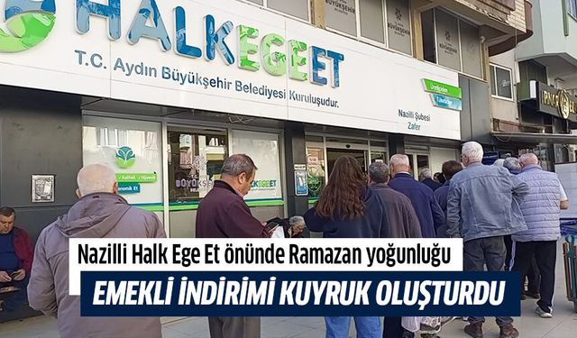Nazilli Halk Ege Et önünde Ramazan yoğunluğu