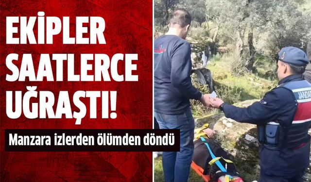 Manzara izlerken ölümden döndü!