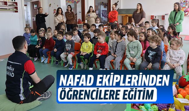 NAFAD ekiplerinden öğrencilere eğitim