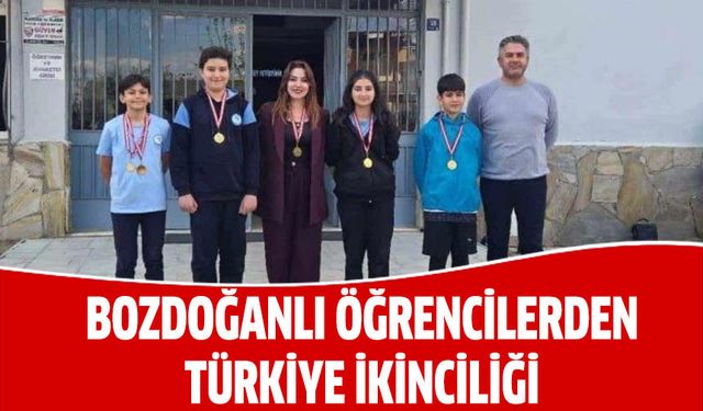 Bozdoğanlı öğrencilerden Türkiye ikinciliği