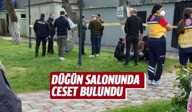 Düğün salonunda bir kişi ölü bulundu!