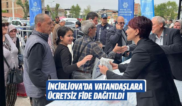 İncirliova’da vatandaşlara ücretsiz fide dağıtıldı