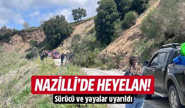 Nazilli'de heyelan!