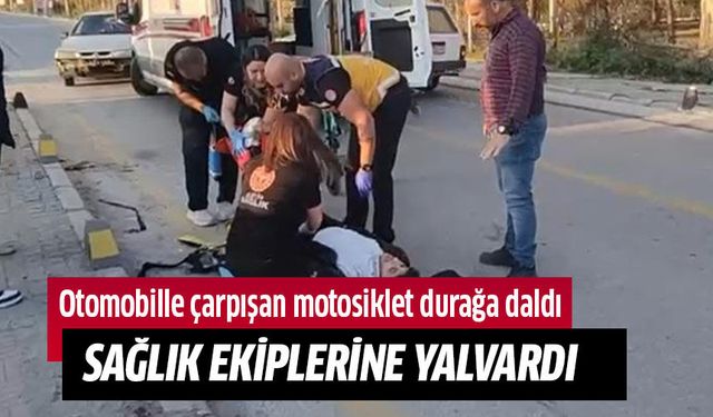 Yaralı sürücü sağlık ekipleirne yalvardı!
