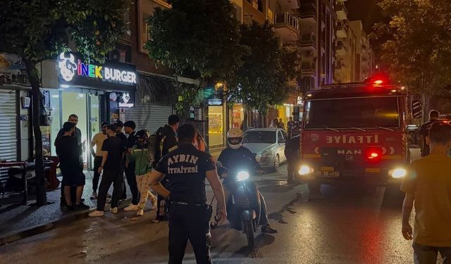 Aydın'da iş yerinde yangın paniği
