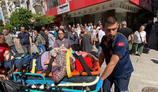 Nazilli’de motosiklet yayaya çarptı.. 57 yaşındaki kadın ağır yaralandı
