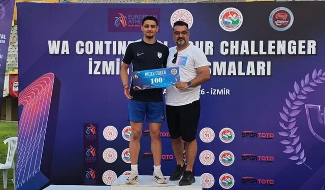Aydınlı sporcu 110 metre engellide Türkiye rekoru kırdı