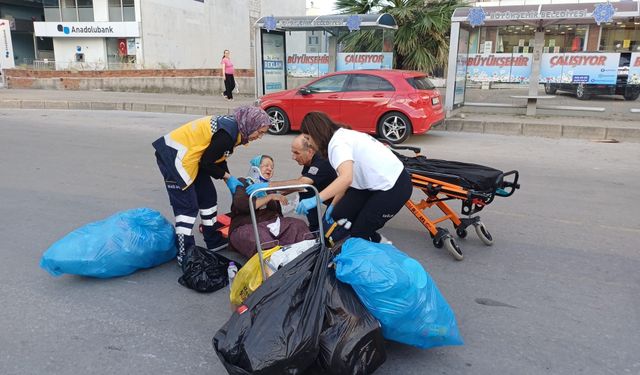Trafiğe kapalı alanda kaza: 1 yaralı