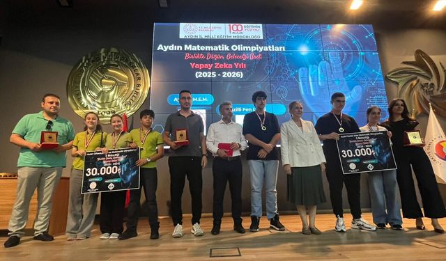 Nazilli’de matematik olimpiyatlarında 130 bin lira ödül dağıtıldı