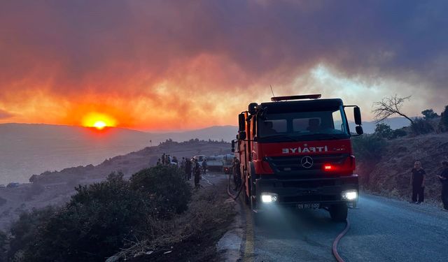 Aydın Büyükşehir itfaiyesi 1 haftada 446 yangına müdahale etti