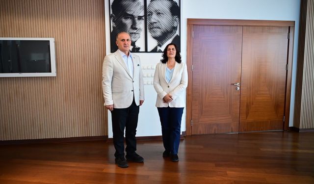 Başkan Çerçioğlu’na İncirliova Belediye Başkanı Aytekin Kaya’dan ziyaret