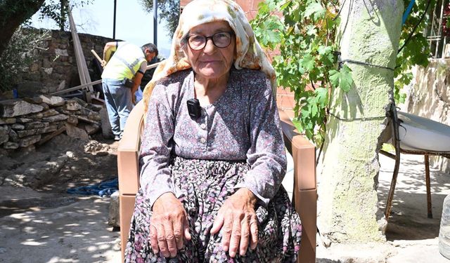 Ümmü teyzenin yardımına Aydın Büyükşehir koştu