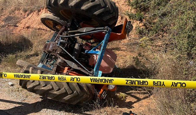 Karacasu’da traktör devrildi, 1 kişi hayatını kaybetti