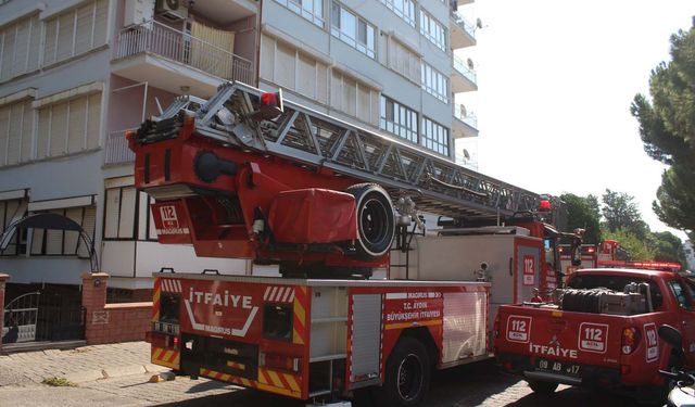 Apartmandan gelen yanık kokusu itfaiyeyi harekete geçirdi
