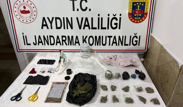 Nazilli'deki ev aramasında uyuşturucu deposu ortaya çıktı