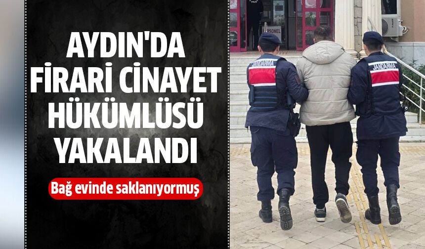 Aydın'da cinayet hükümlüsü yakalandı