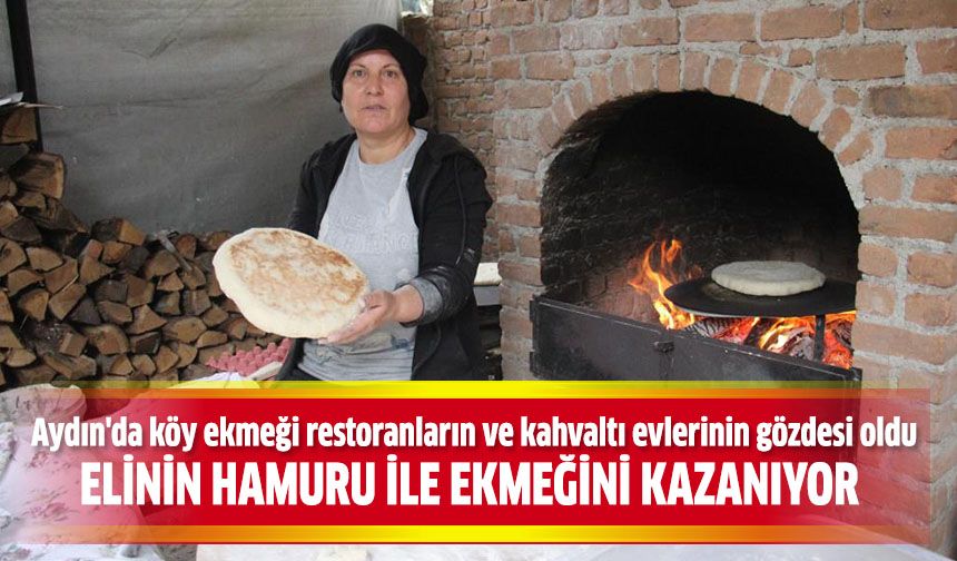 Elinin hamuru ile ekmeğini kazanıyor