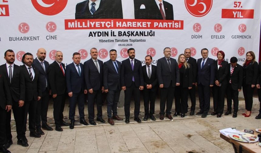 MHP Aydın'da yeni yönetim tanıtıldı