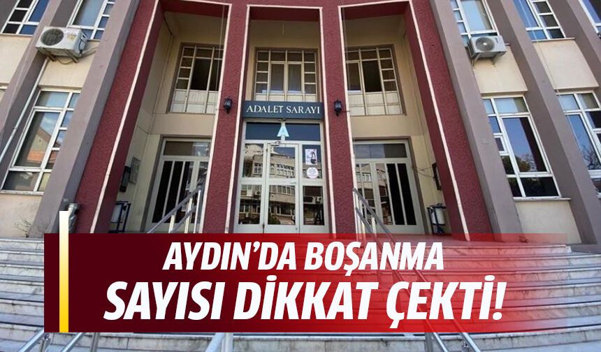 Aydın'da boşanma sayısı dikkat çekti!