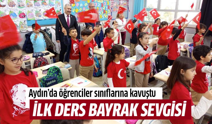Aydın'da 188 bin öğrenci için ders zili çaldı