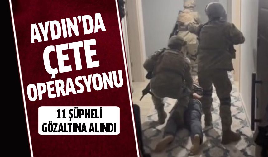 Aydın'da çete operasyonu!