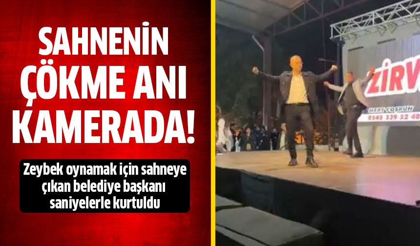 Belediye başkanı saniyelerle kurtuldu!