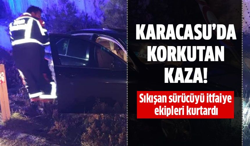 Karacasu'da korkutan kaza!