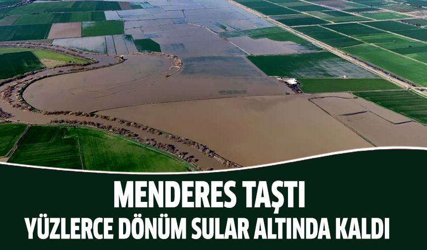 Menderes taştı!