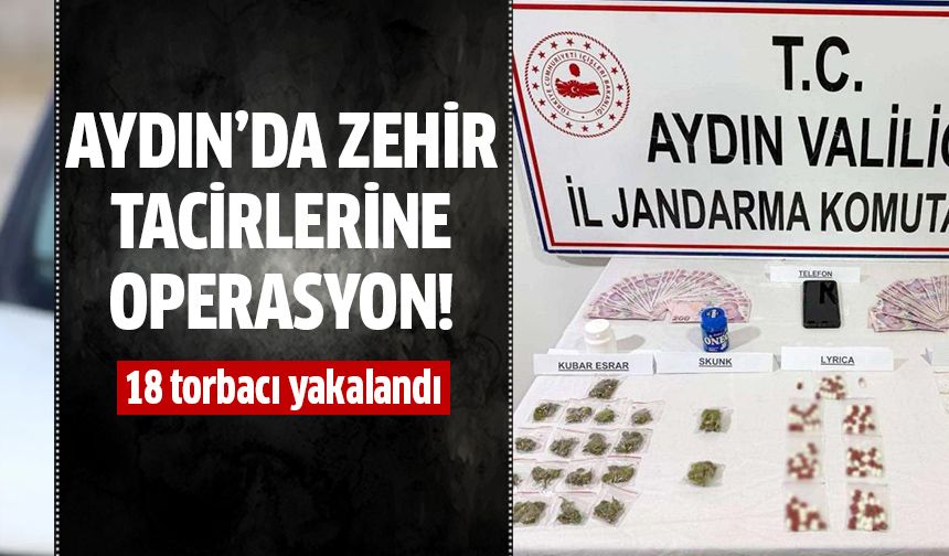 Aydın'da zehir tacirlerine operasyon!