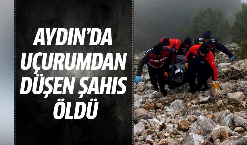 Aydın'da uçurumdan düşen şahıs hayatını kaybetti