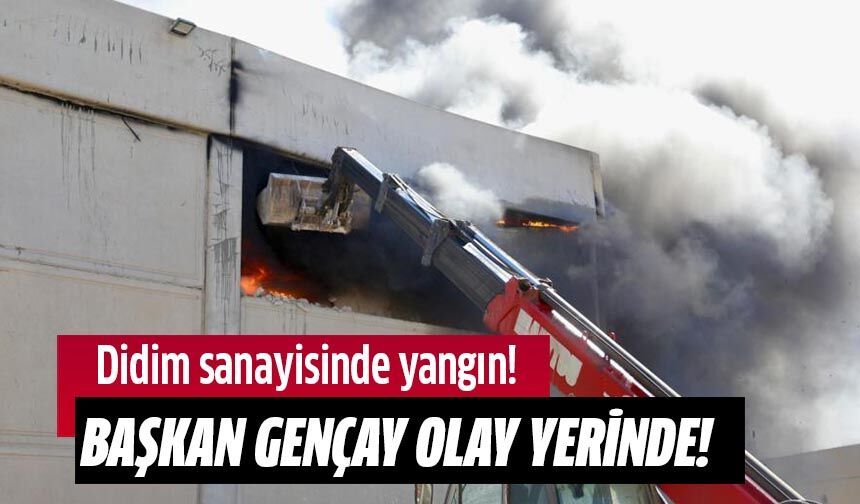 Başkan Gençay, yangın sürecini sahada takip etti