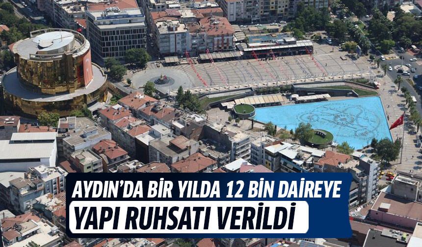 Aydın’da bir yılda 12 bin daireye yapı ruhsatı verildi