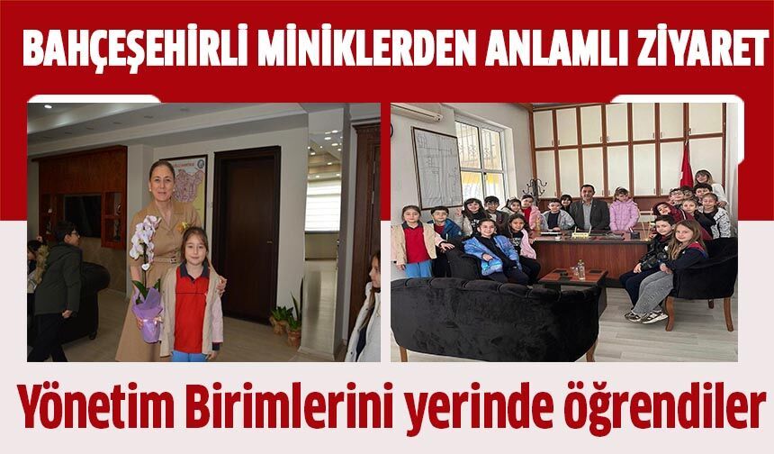 Bahçeşehirli miniklerden anlamlı ziyaret