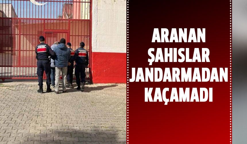 Aydın'da aranan şahıslar jandarmadan kaçamadı!