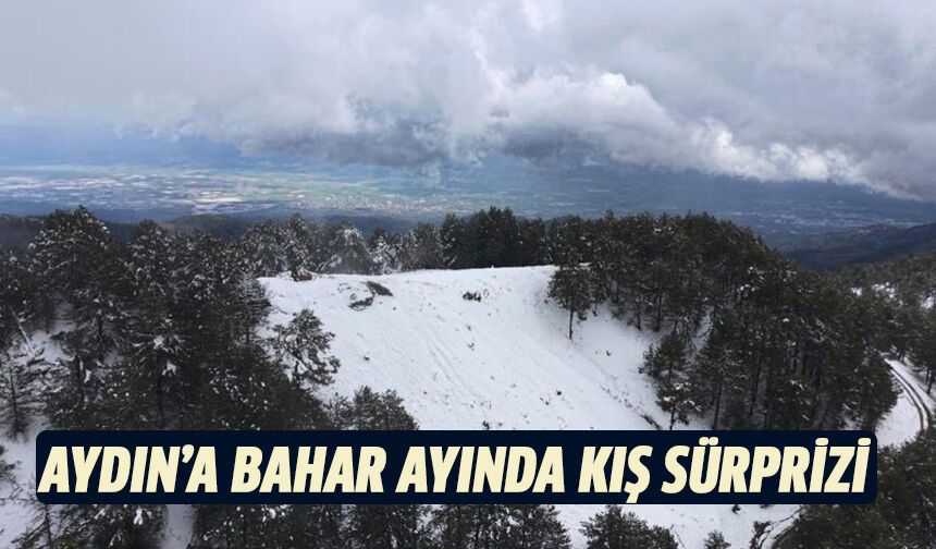 Aydın’a bahar ayında kış sürprizi
