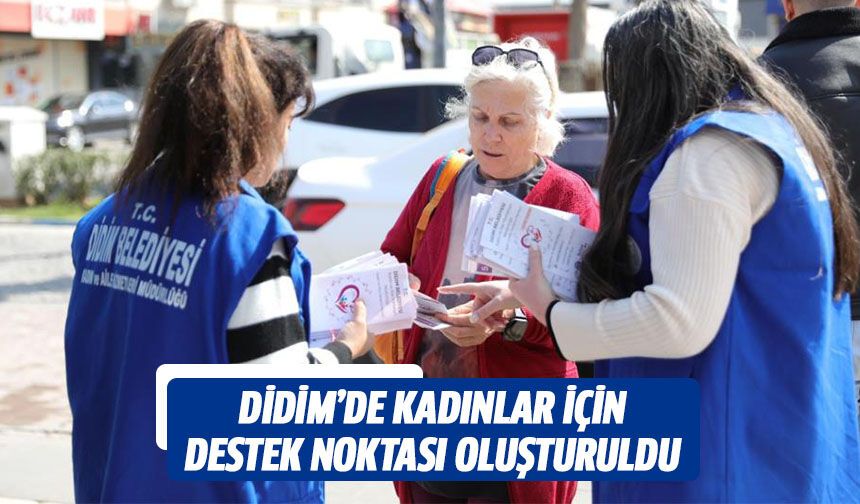 Kadınlar için destek noktası oluşturuldu