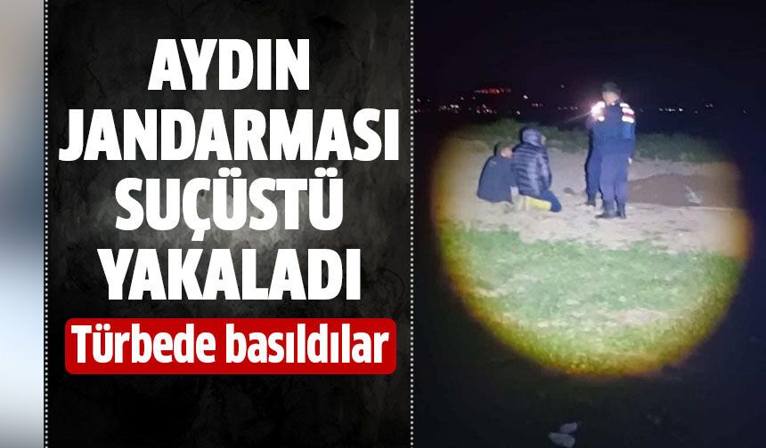 Aydın jandarması suçüstü yakaladı!