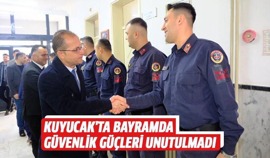 Kuyucak'ta bayramda güvenlik güçleri unutulmadı